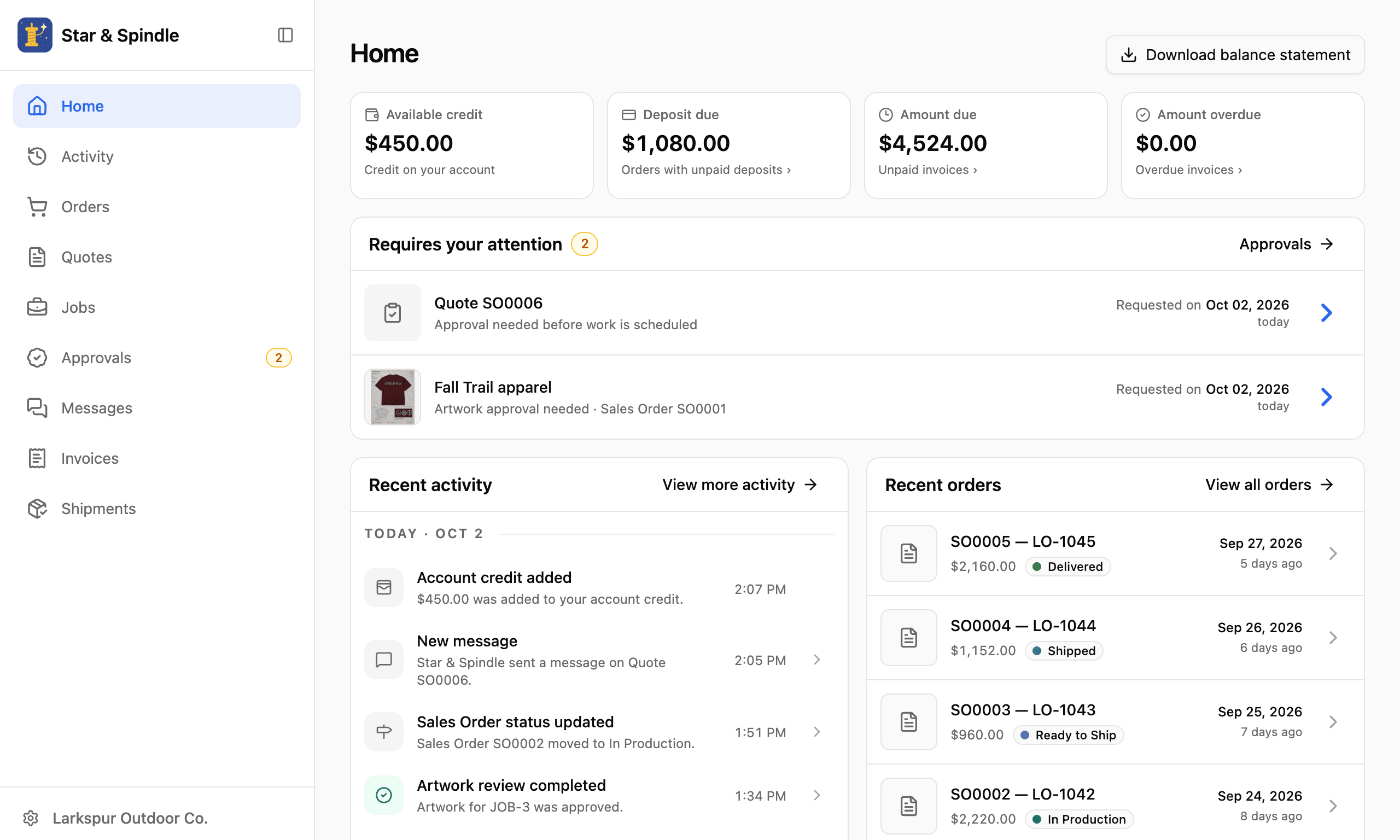 Home page on desktop in light mode.