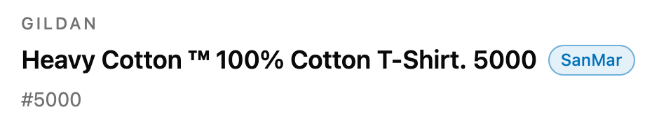 Gildan Heavy Cotton 100% Cotton T-Shirt 5000, from SanMar