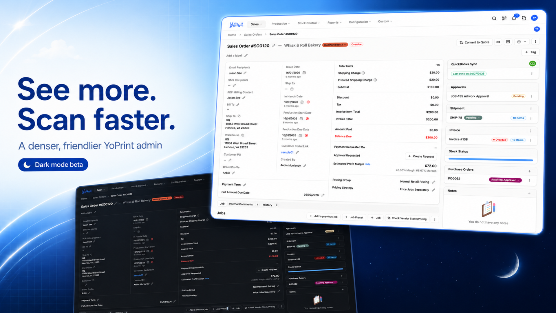 See more. Scan faster. A new YoPrint admin experience is coming next weekend.