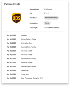 YoPrint UPS Package Tracking v1.0
