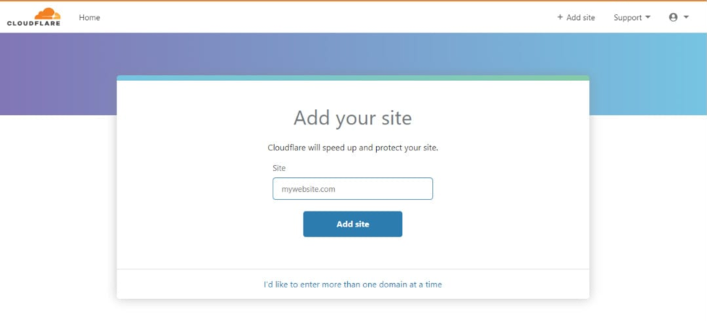 YoPrint Cloudflare Add Site