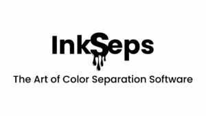 InkSeps logo with the tagline 'the art of color separation software' underneath.