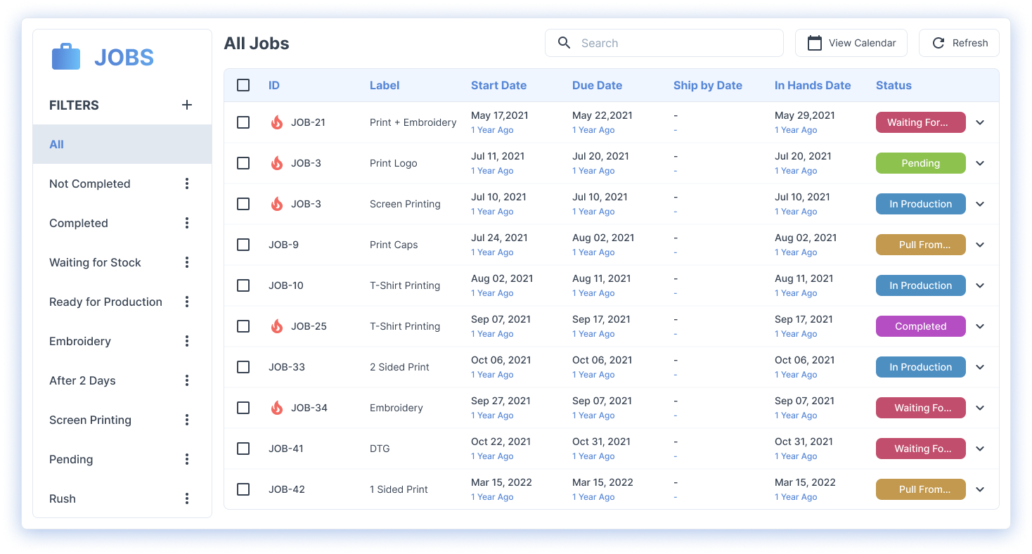 YoPrint See Jobs in a List 1 1