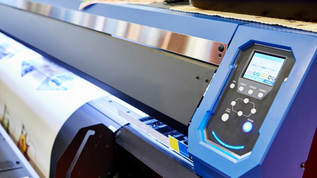 A wide format dye sublimation printer