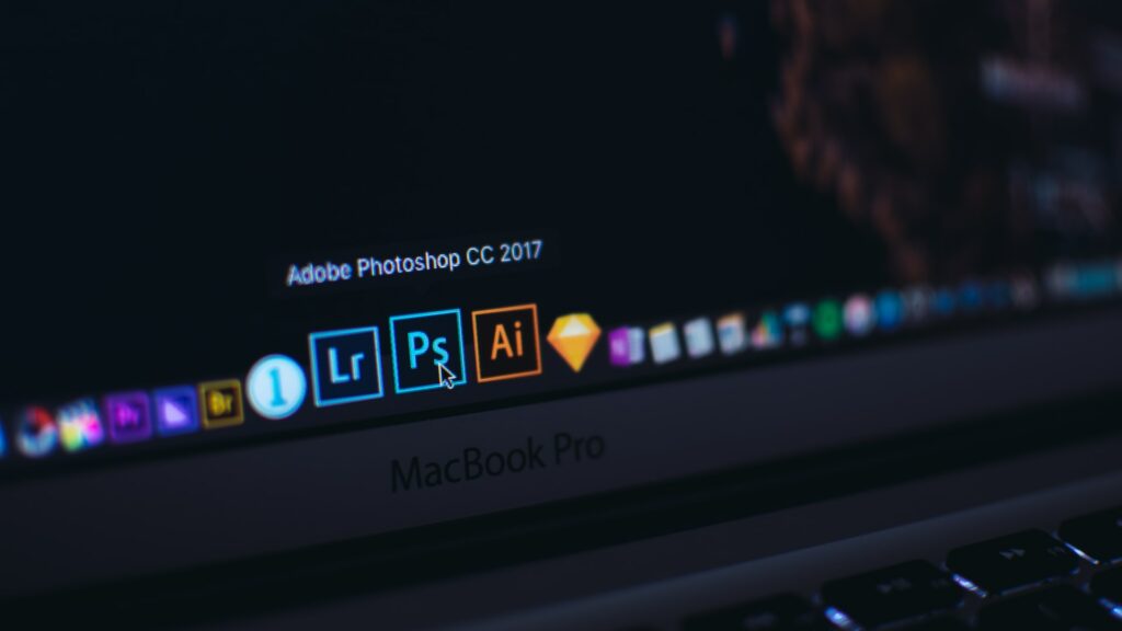 Photoshop suite on a person's computer