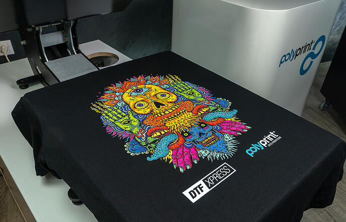 A DTF printer and a printed shirt